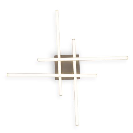 Brilagi - LED griestu gaismeklis STRIPES LED/37W/230V 68x68 cm sudraba krāsā