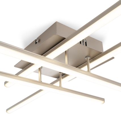 Brilagi - LED griestu gaismeklis STRIPES LED/37W/230V 68x68 cm sudraba krāsā