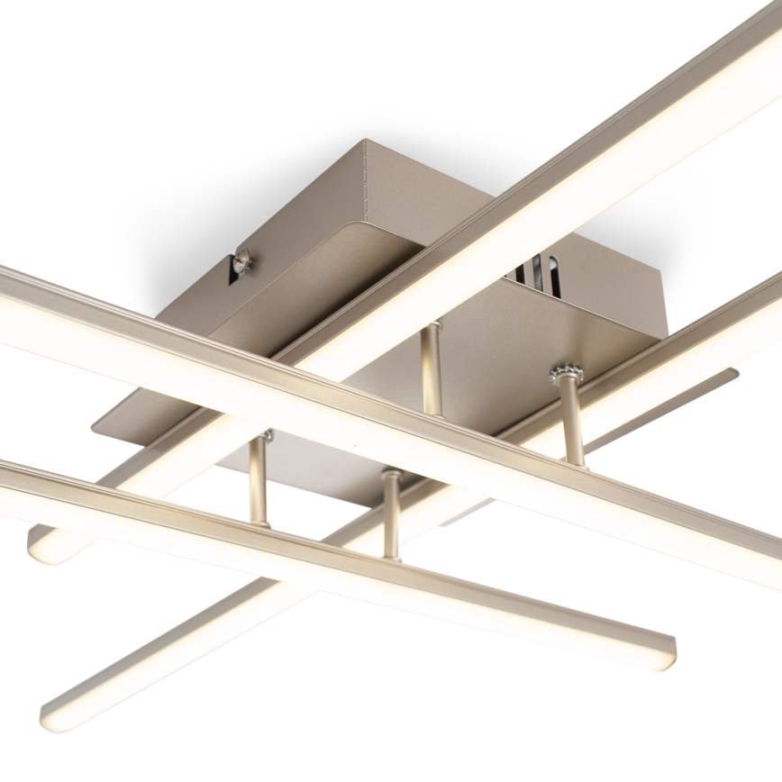 Brilagi - LED griestu gaismeklis STRIPES LED/37W/230V 68x68 cm sudraba krāsā