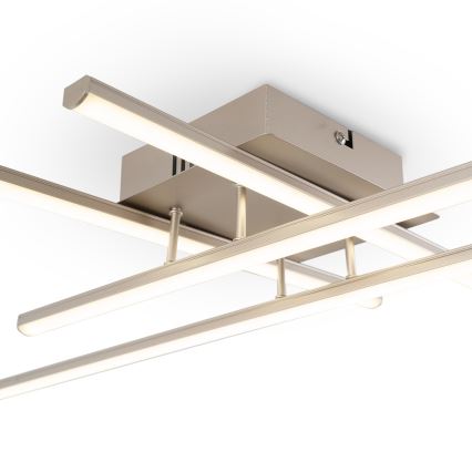 Brilagi - LED griestu gaismeklis STRIPES LED/37W/230V 68x68 cm sudraba krāsā