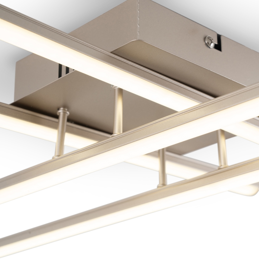 Brilagi - LED griestu gaismeklis STRIPES LED/37W/230V 68x68 cm sudraba krāsā