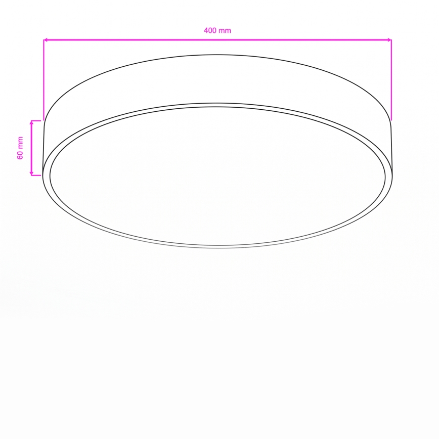 Brilagi - LED vannas istabas griestu gaismeklis POOL LED/36W/230V 3000/4000/5500K Ø 40 cm IP54 balts
