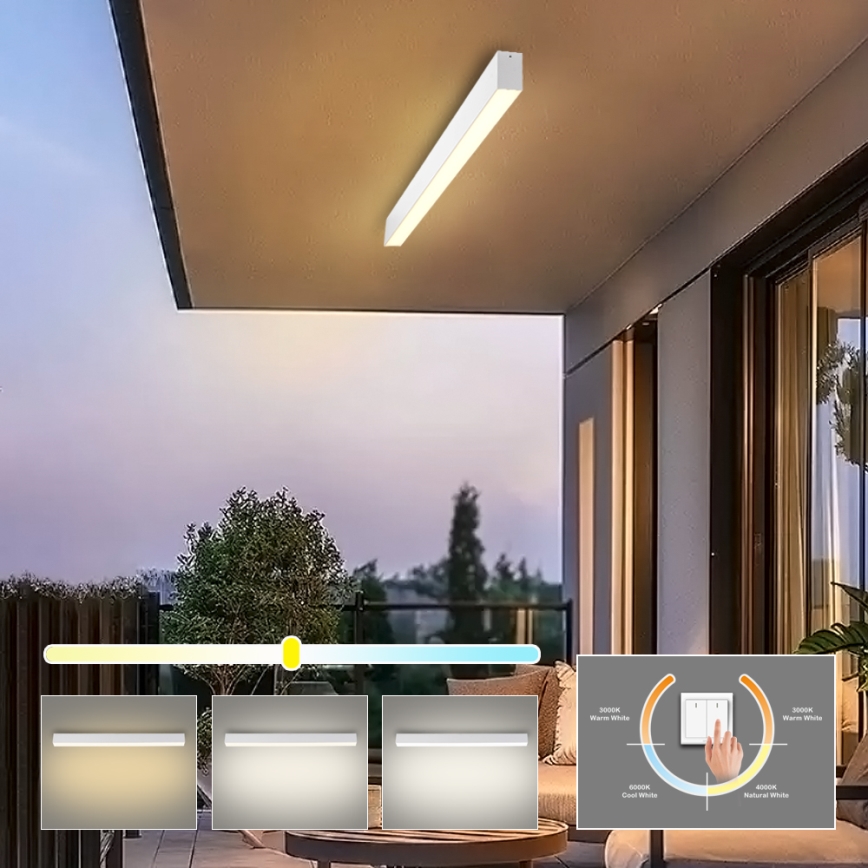 Brilagi - LED vannas istabas griestu gaismeklis SLEEKLINE LED/40W/230V 3000/4500/6000K balts IP44