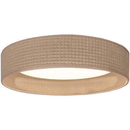 BRILAGI - LED griestu gaismeklis VELVET SIMPLE, 24W, 230V, 3000K, Ø 45 cm, bēšs