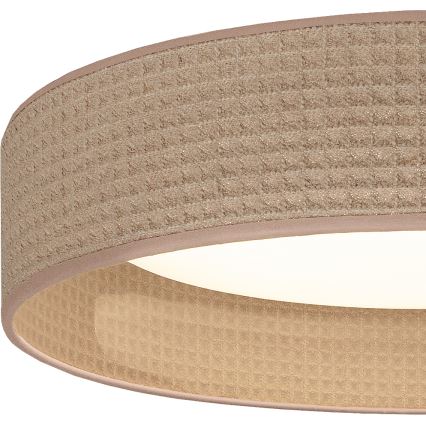 BRILAGI - LED griestu gaismeklis VELVET SIMPLE, 24W, 230V, 3000K, Ø 45 cm, bēšs