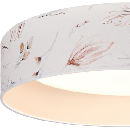 BRILAGI - LED griestu gaismeklis VELVET SIMPLE LED/24W/230V 3000K Ø 45 cm balta/ziedi