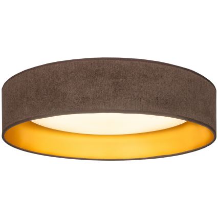 BRILAGI - LED griestu lampa VELVET SIMPLE LED/24W/230V 3000K Ø 45 cm brūna/zelta