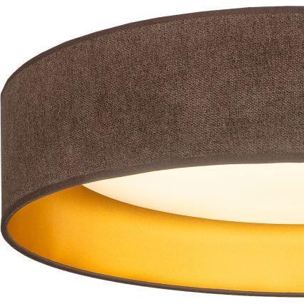 BRILAGI - LED griestu lampa VELVET SIMPLE LED/24W/230V 3000K Ø 45 cm brūna/zelta