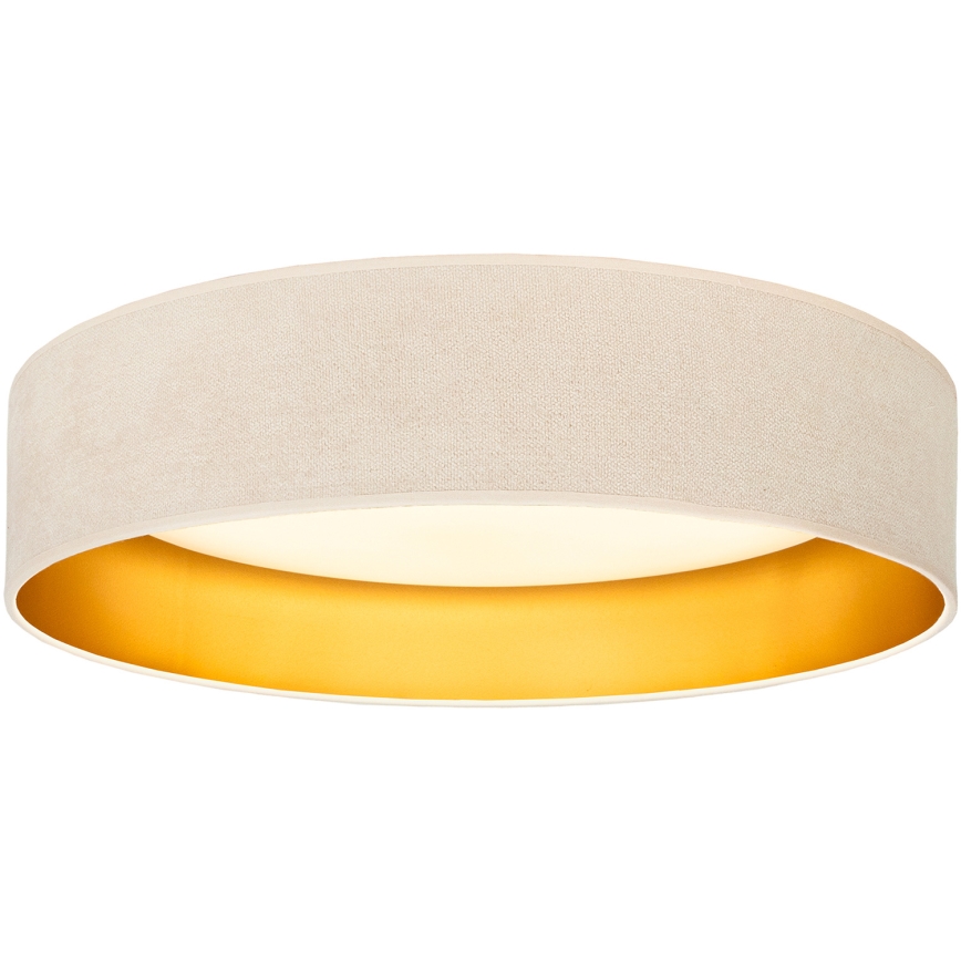 BRILAGI - LED griestu gaismeklis VELVET SIMPLE LED/24W/230V 3000K Ø 45 cm krēmkrāsains/zeltains
