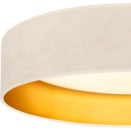 BRILAGI - LED griestu gaismeklis VELVET SIMPLE LED/24W/230V 3000K Ø 45 cm krēmkrāsains/zeltains