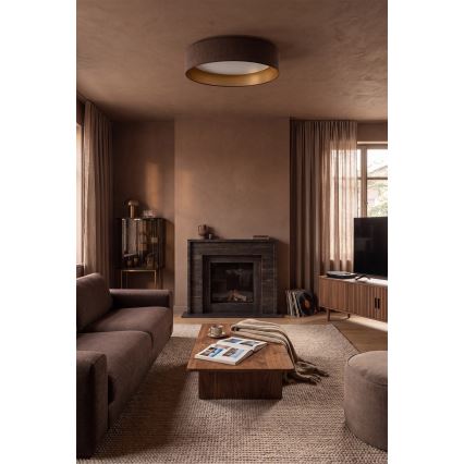 BRILAGI - LED griestu lukturis VELVET SIMPLE LED/24W/230V 4000K Ø 45 cm brūns/zeltains