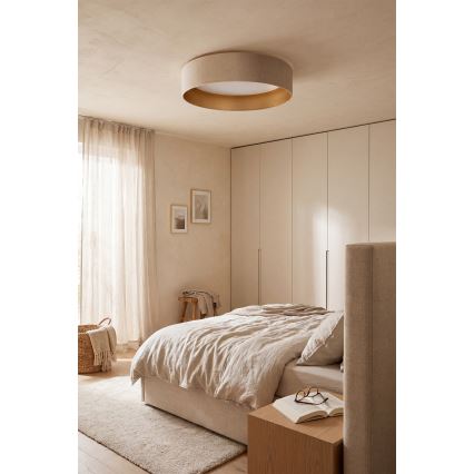BRILAGI - VELVET SIMPLE LED griestu lampa, 24W, 230V, 4000K, Ø45 cm, krēmkrāsa/zelta
