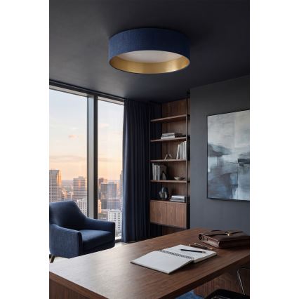 BRILAGI - LED griestu lampa VELVET SIMPLE LED/24W/230V 4000K Ø 45 cm zils/zeltains