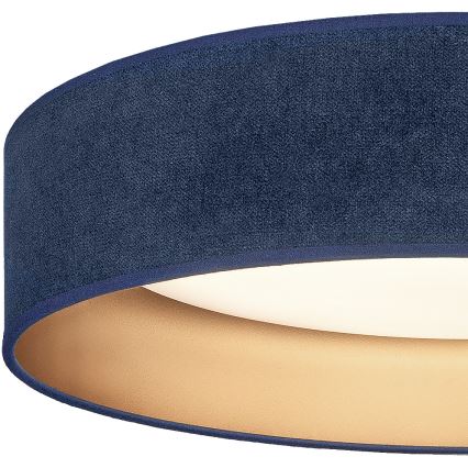 BRILAGI - LED griestu lampa VELVET SIMPLE LED/24W/230V 4000K Ø 45 cm zils/zeltains
