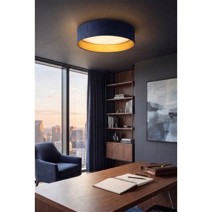 BRILAGI - LED griestu lampa VELVET SIMPLE LED/36W/230V 3000K Ø 55 cm zila/zelta