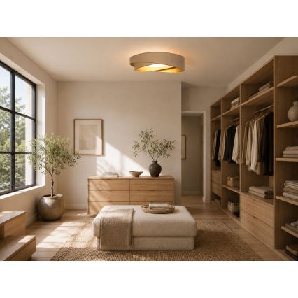 BRILAGI - LED griestu lampa VELVET TWIST LED/24W/230V 4000K Ø 55 cm balta/zelta