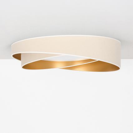 BRILAGI - LED griestu lampa VELVET TWIST LED/24W/230V 4000K Ø 55 cm balta/zelta