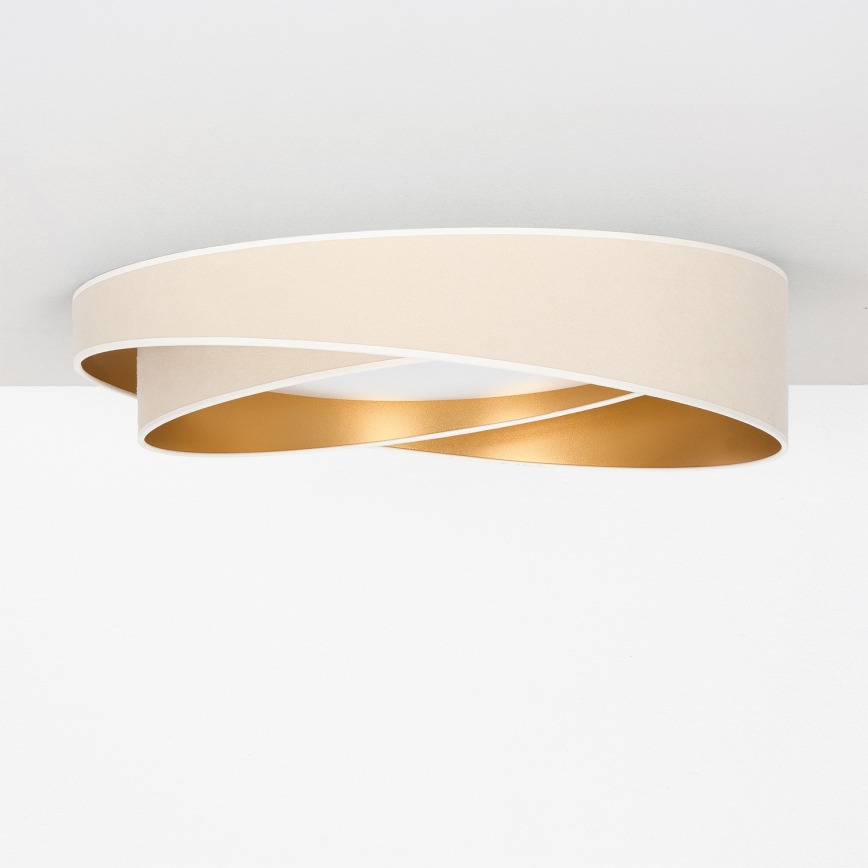 BRILAGI - LED griestu lampa VELVET TWIST LED/24W/230V 4000K Ø 55 cm balta/zelta