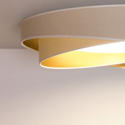 BRILAGI - LED griestu lampa VELVET TWIST LED/24W/230V 4000K Ø 55 cm balta/zelta