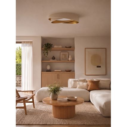 BRILAGI - LED griestu lampa VELVET TWIST LED/24W/230V 4000K Ø 55 cm balta/zelta