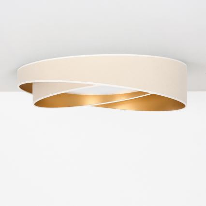 BRILAGI - LED griestu lampa VELVET TWIST LED/24W/230V 4000K Ø 55 cm balta/zelta