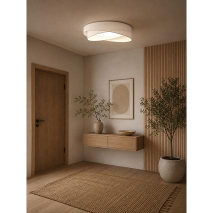 BRILAGI - LED griestu gaismeklis VELVET TWIST LED/24W/230V 4000K Ø 55 cm balts