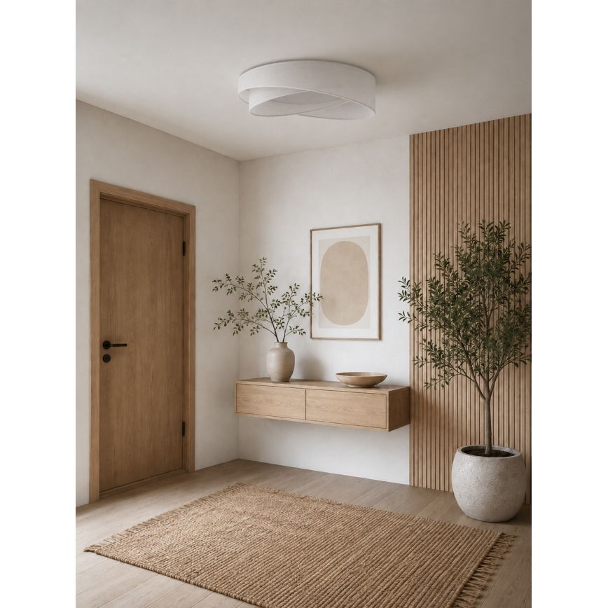 BRILAGI - LED griestu gaismeklis VELVET TWIST LED/24W/230V 4000K Ø 55 cm balts