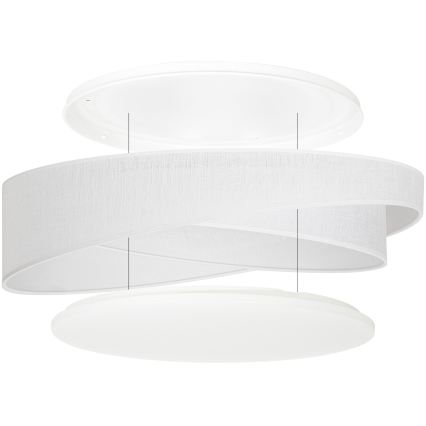 BRILAGI - LED griestu gaismeklis VELVET TWIST LED/24W/230V 4000K Ø 55 cm balts