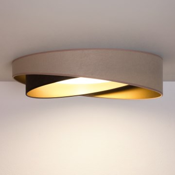 BRILAGI - LED griestu gaismeklis VELVET TWIST LED/24W/230V 4000K Ø 55 cm bēšs/brūns/zeltains