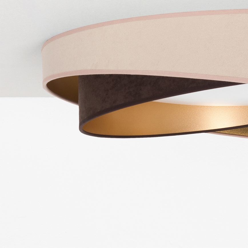 BRILAGI - LED griestu gaismeklis VELVET TWIST LED/24W/230V 4000K Ø 55 cm bēšs/brūns/zeltains