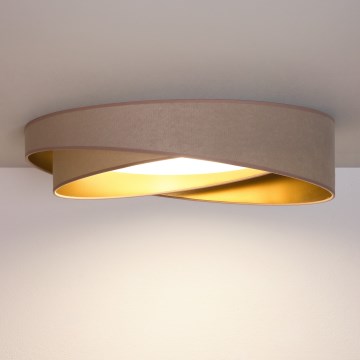 BRILAGI - LED griestu gaismeklis VELVET TWIST LED/24W/230V 4000K Ø 55 cm bēšs/zeltains