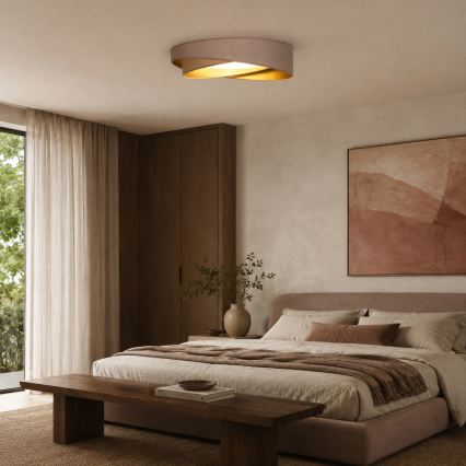 BRILAGI - LED griestu gaismeklis VELVET TWIST LED/24W/230V 4000K Ø 55 cm bēšs/zeltains