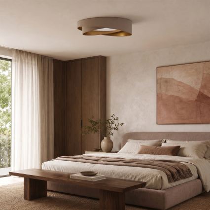 BRILAGI - LED griestu gaismeklis VELVET TWIST LED/24W/230V 4000K Ø 55 cm bēšs/zeltains