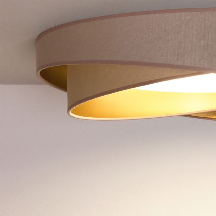 BRILAGI - LED griestu gaismeklis VELVET TWIST LED/24W/230V 4000K Ø 55 cm bēšs/zeltains