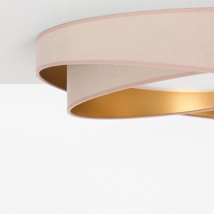 BRILAGI - LED griestu gaismeklis VELVET TWIST LED/24W/230V 4000K Ø 55 cm bēšs/zeltains