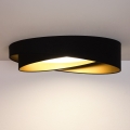 BRILAGI - LED griestu gaismeklis VELVET TWIST LED/24W/230V 4000K Ø 55 cm melns/zelts