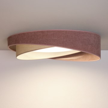 BRILAGI - LED griestu gaismeklis VELVET TWIST LED/24W/230V 4000K Ø 55 cm rozā/krēmkrāsa
