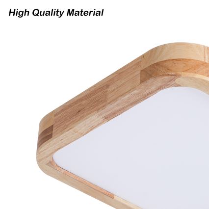 BRILAGI - LED griestu gaismeklis WOODLINE SQUARE LED/32W/230V 3000/4000/6000K ozola 30x30 cm