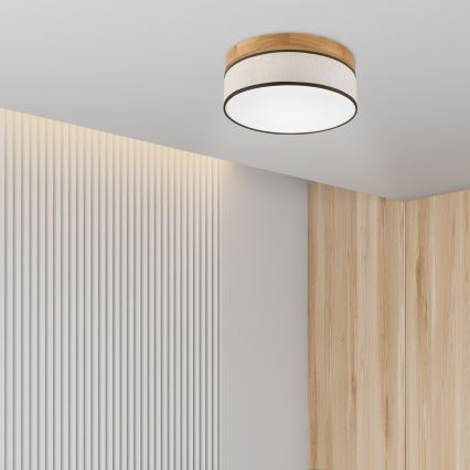 Brilagi - LED Griestu lamp BELLADONNA LED/20W/230V Ø 30 cm krēmkrāsā/ozola