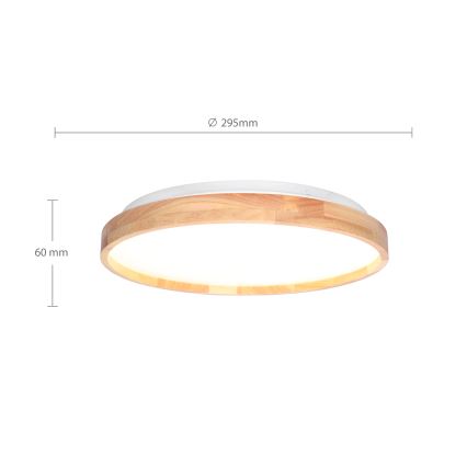 Brilagi - LED Griestu lampa ALSON LED/24W/230V ozols