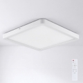 Brilagi - LED griestu lampa ar aptumšošanas funkciju ESTELA SQUARE LED/36W/230V 3000-6500K 31x31 cm balta + ar tālvadības pulti
