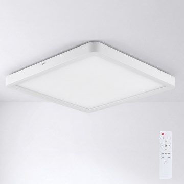 Brilagi - LED griestu lampa ar aptumšošanas funkciju ESTELA SQUARE LED/36W/230V 3000-6500K 31x31 cm balta + ar tālvadības pulti