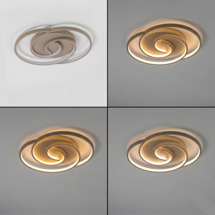 BRILAGI - LED regulējama griestu lampa VELO LED/70W/230V 3000-6500K 38x47,8 cm bēša + tālvadība