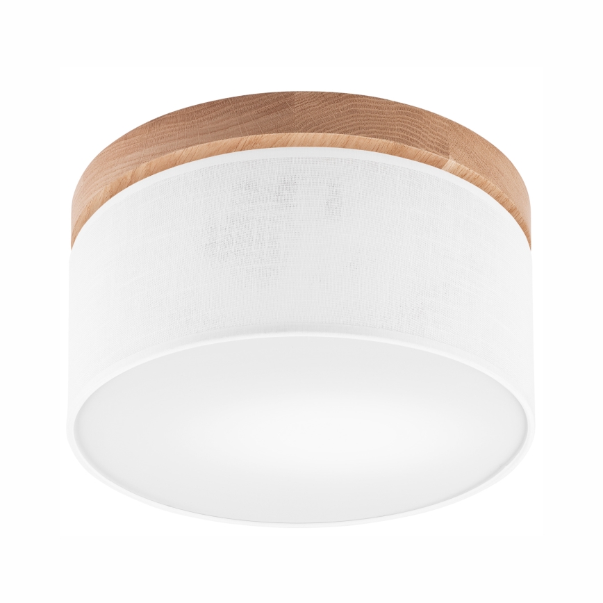 Brilagi - LED Griestu lampa BELLADONNA 1xE27/15W/230V d. 30 cm balta/ozolkoks