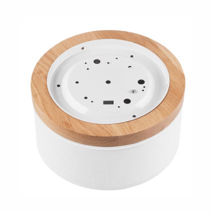 Brilagi - LED Griestu lampa BELLADONNA 1xE27/15W/230V d. 30 cm balta/ozolkoks