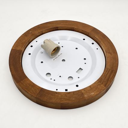 Brilagi - LED Griestu lampa BELLADONNA 1xE27/15W/230V d. 30 cm balta/ozols ķirsis
