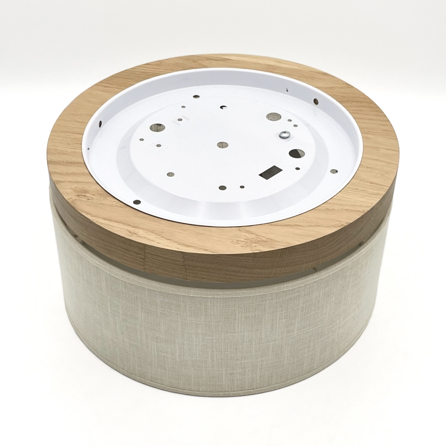 Brilagi - LED Griestu lampa BELLADONNA 1xE27/15W/230V d. 30 cm krēmkrāsa/ozols