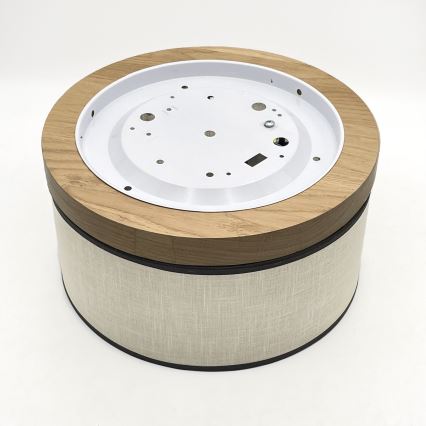 Brilagi - LED Griestu lampa BELLADONNA 1xE27/15W/230V d. 30 cm krēmkrāsa/ozols