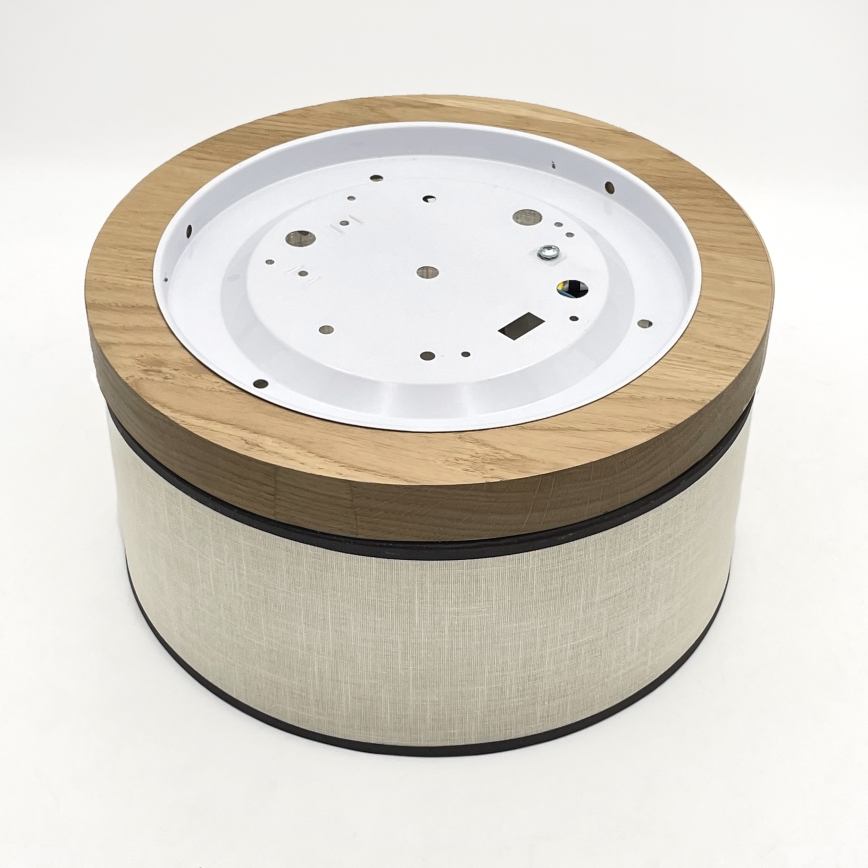 Brilagi - LED Griestu lampa BELLADONNA 1xE27/15W/230V d. 30 cm krēmkrāsa/ozols