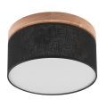 Brilagi - LED Griestu lampa BELLADONNA 1xE27/15W/230V d. 30 cm melna/ozolkoks